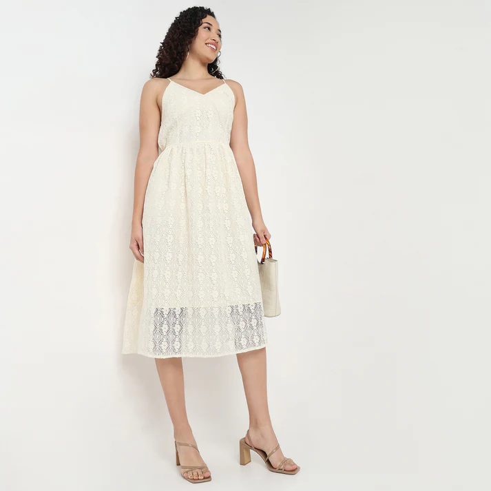 Lace V-Neck Dress